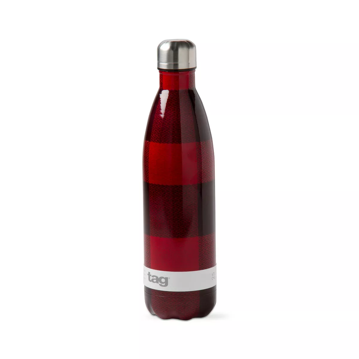 TAG Buffalo Check 25Oz Stainless Steel Bottle