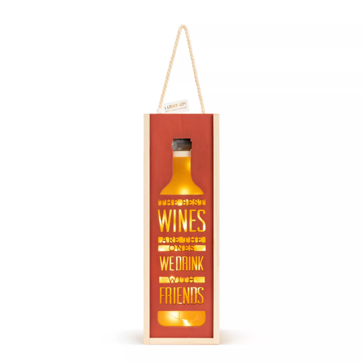 DEMDACO Wine & Friends Lantern Red