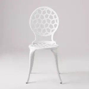 Vashon 3pc Aluminum Bistro Set - White - Balkene Home