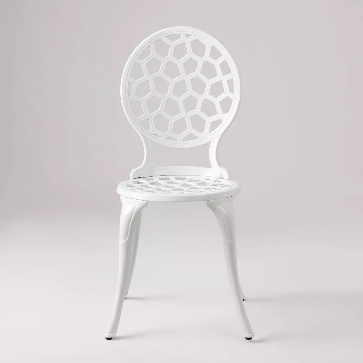 Vashon 3pc Aluminum Bistro Set - White - Balkene Home
