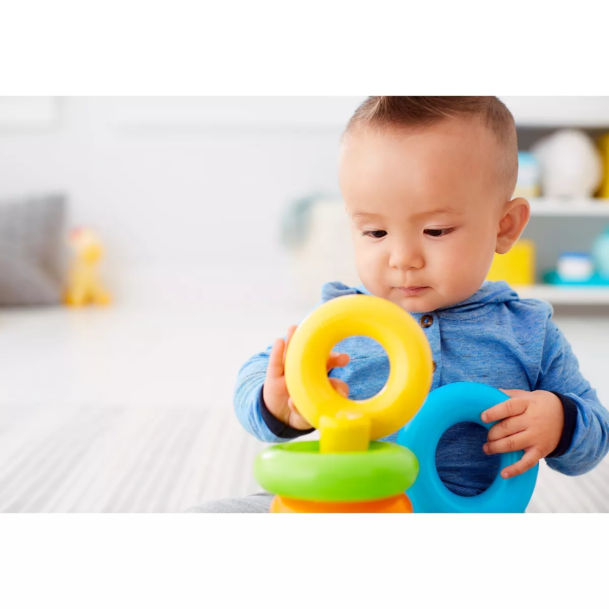 Fisher-Price Rock-a-Stack Sleeve Infant Stacking Toy