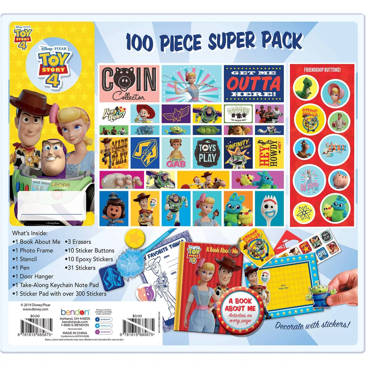 Disney Toy Story 4 100pc Craft Activity Set - Bendon