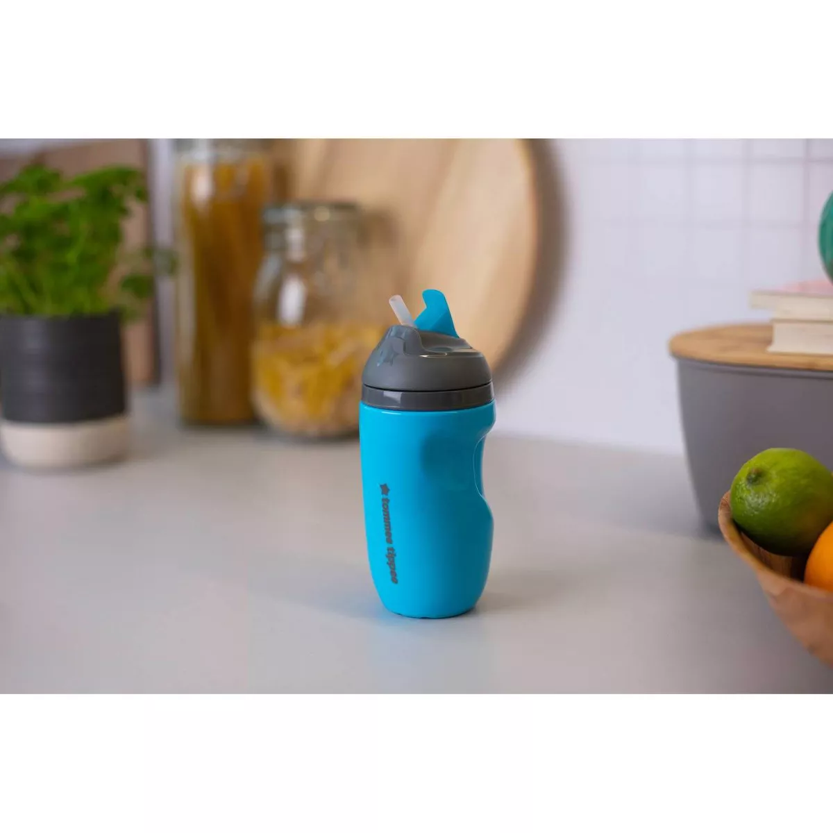Tommee Tippee 2pk Insulated Straw Toddler Cup - Blue/Orange - 9oz