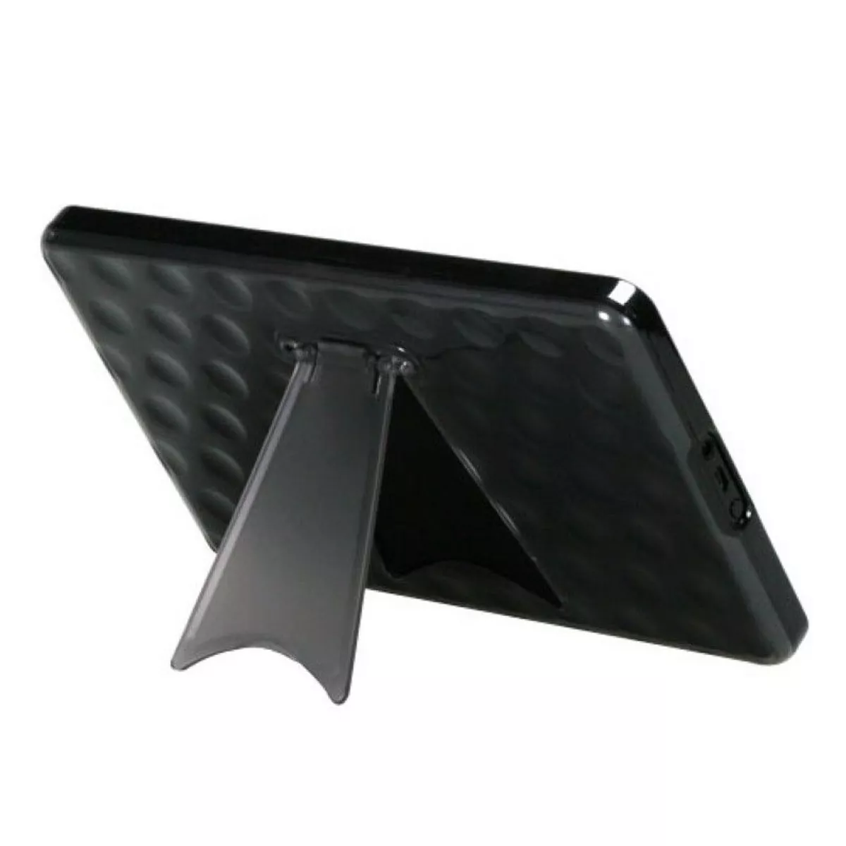 MYBAT For Amazon Kindle Fire 1st Gen (2011) Black Smoke Rubber Case Cover w/stand