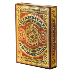 High Victorian Playing Cards Red