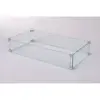Tempered Glass Wind Guard for Rectangle LPG Fire Pit - Fire Sense