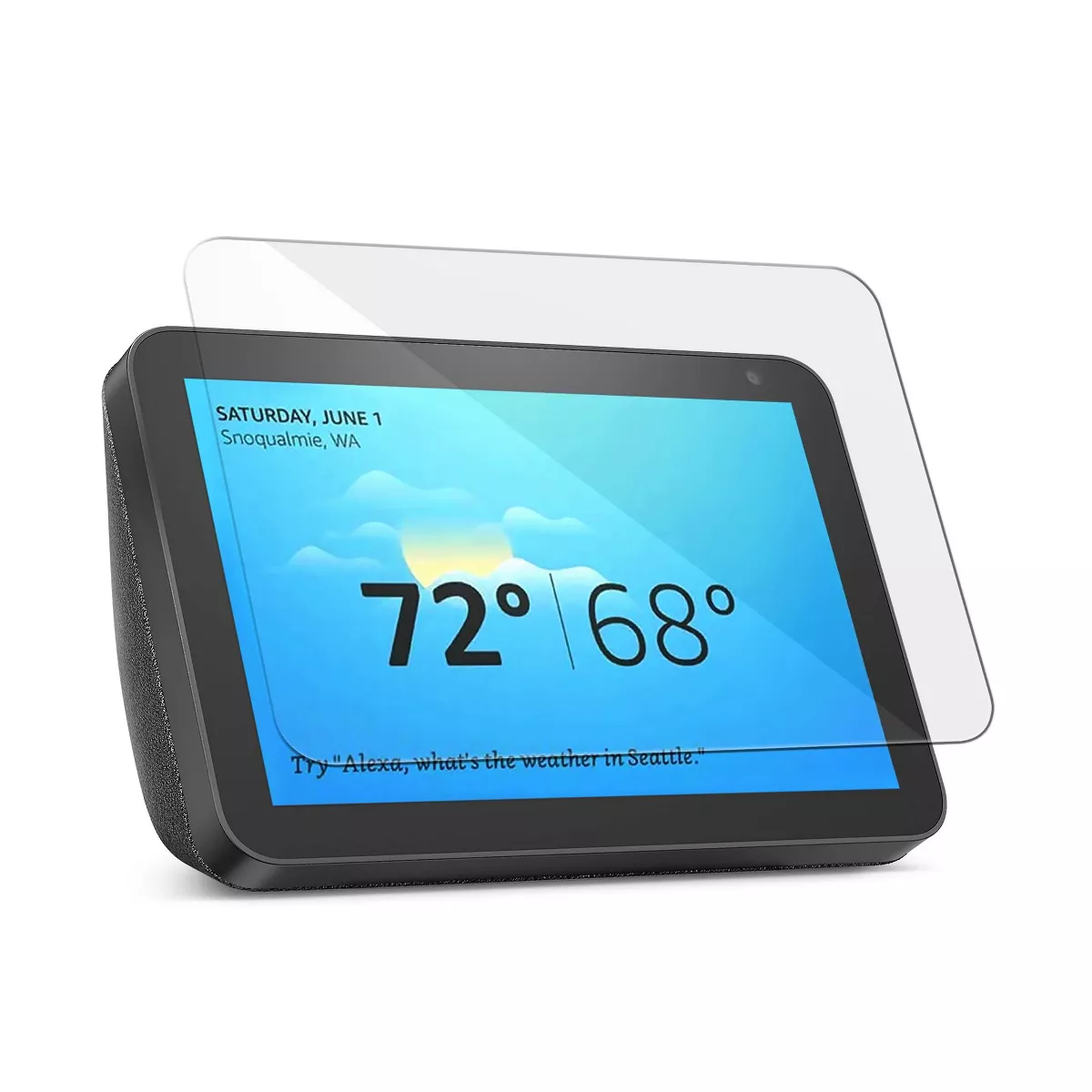 Insten 2-Pack Tempered Glass Screen Protector for Echo Show 8 (8 Inch) Clear