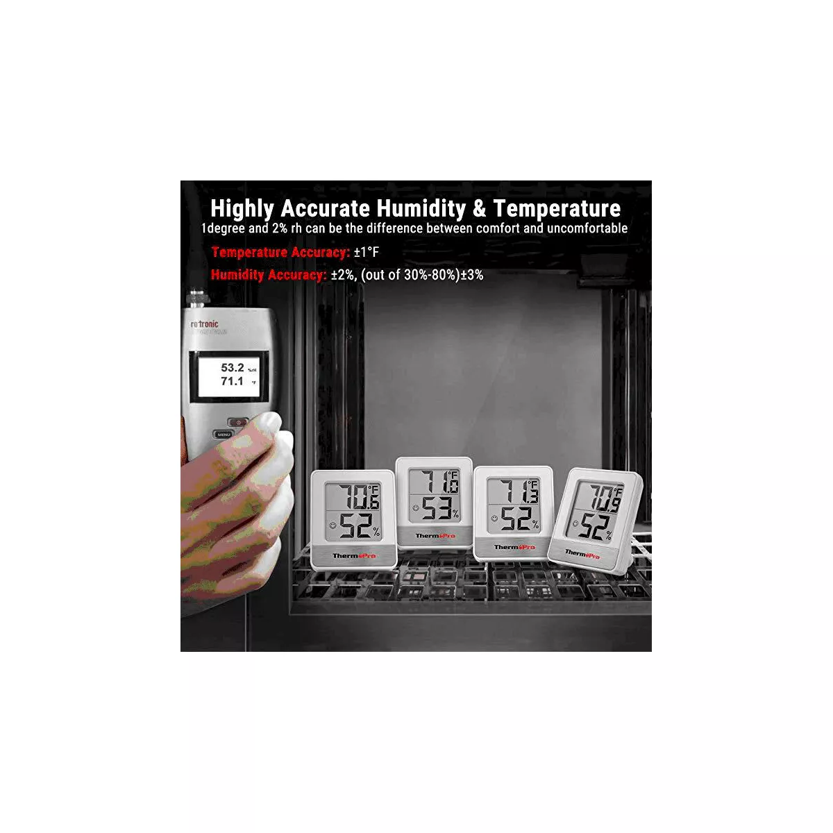 ThermoPro TP49 Digital Indoor Hygrometer Thermometer Humidity Monitor