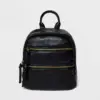 Bueno Mini Zip Closure Backpack - Black