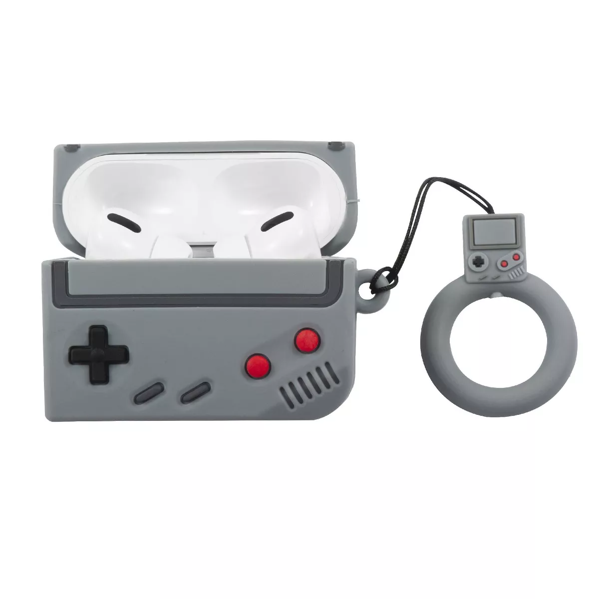 Insten Cute 3D Silicone Case For AirPods Pro, Classic Game Console Cartoon Cover with Ring Strap