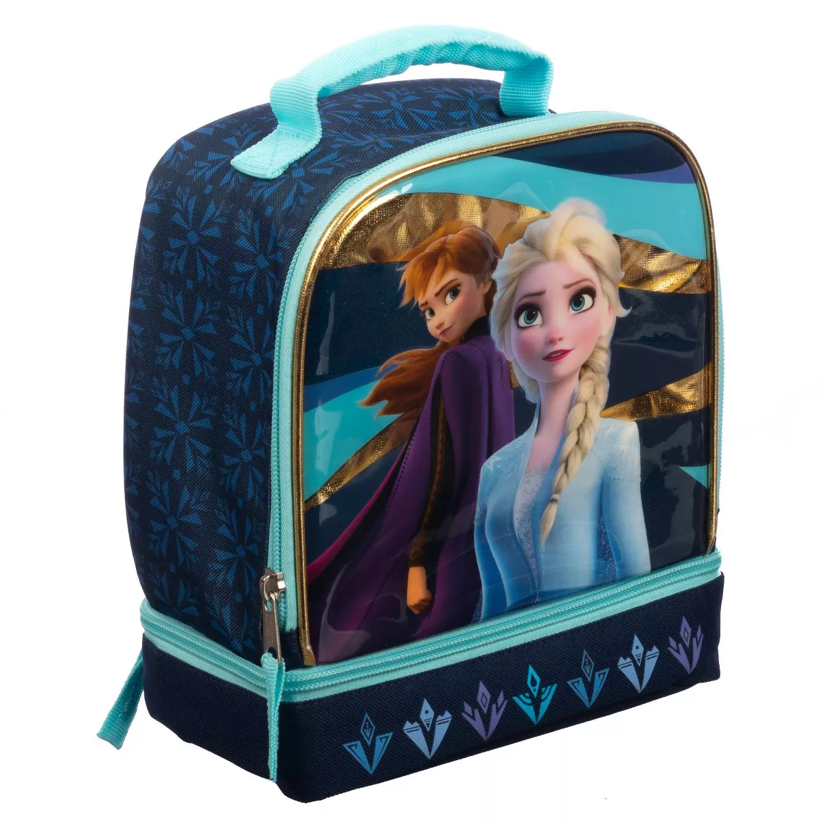 Disney Frozen 2 Dual Compartment Lunch Bag - Blue
