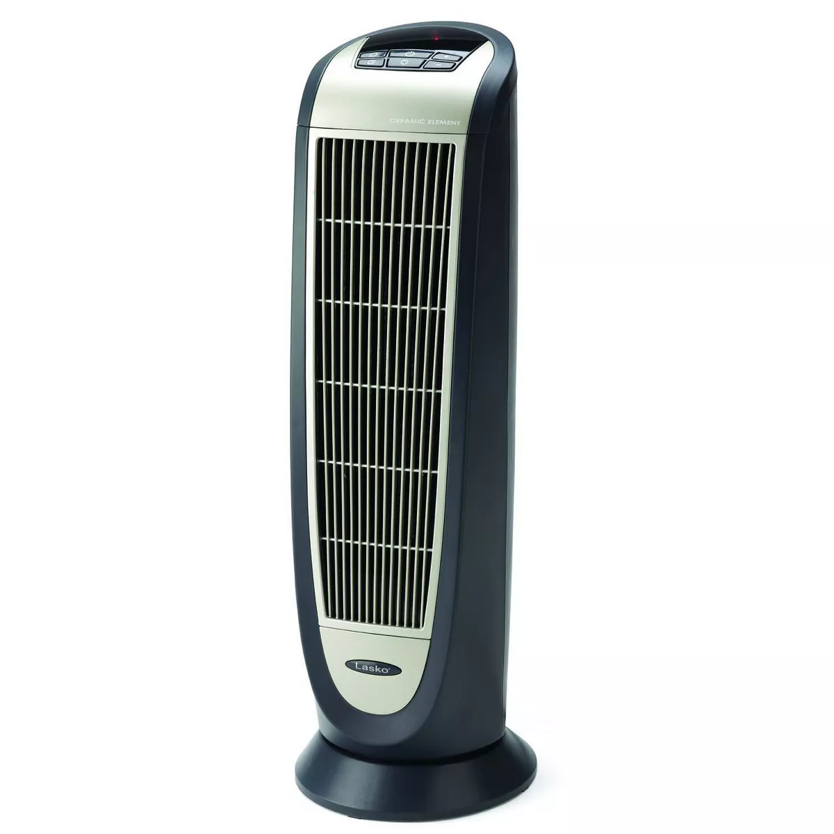 Lasko Portable Electric 1500W Room Oscillating Ceramic Tower Space Heater w/ Remote, Adjustable Thermostat, Digital Controls, & 8 Hour Timer (2 Pack)
