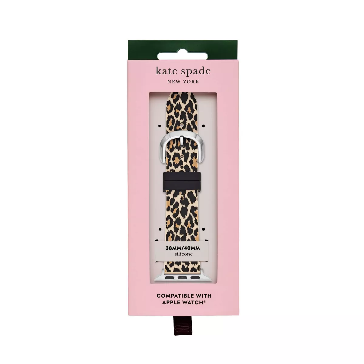 Kate Spade New York Apple Watch Leopard Print Silicone Band - 38/40mm