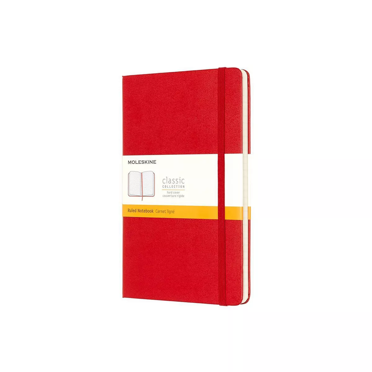 Moleskine Lined Professional Journal Large Red Hard Classic