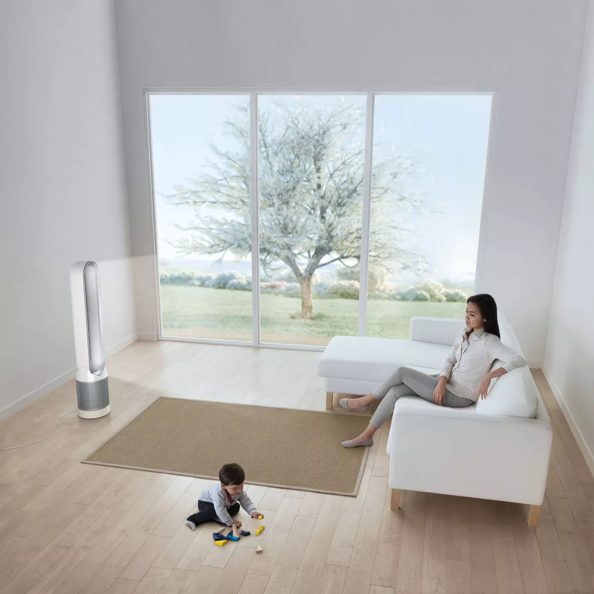 Dyson TP01 Pure Cool Tower Air Purifier and Fan Silver