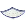 Blue Rose Polish Pottery Jubilee Square Serving Dish