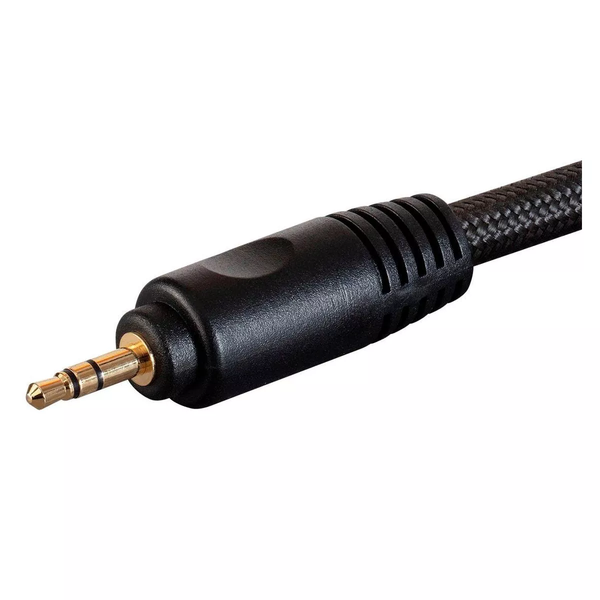 Monoprice 3.5mm to 2-Male RCA Adapter Cable - 6 Feet - Black, Gold Plated Connectors, Double Shielded With Copper Braiding - Onix Series