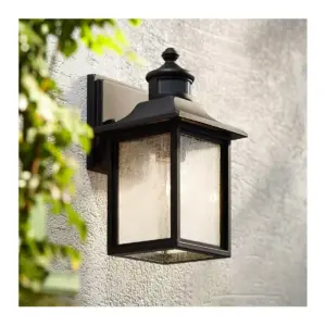 John Timberland Outdoor Wall Light Fixture Black Steel 11 1/2