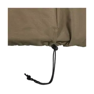 Sunnydaze Outdoor Heavy-Duty Weather-Resistant PVC and 300D Polyester Round Fire Pit Cover with Drawstring Closure - 58