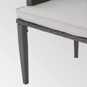 Hillhurst 4pk Wicker Dining Chairs Gray - Christopher Knight Home