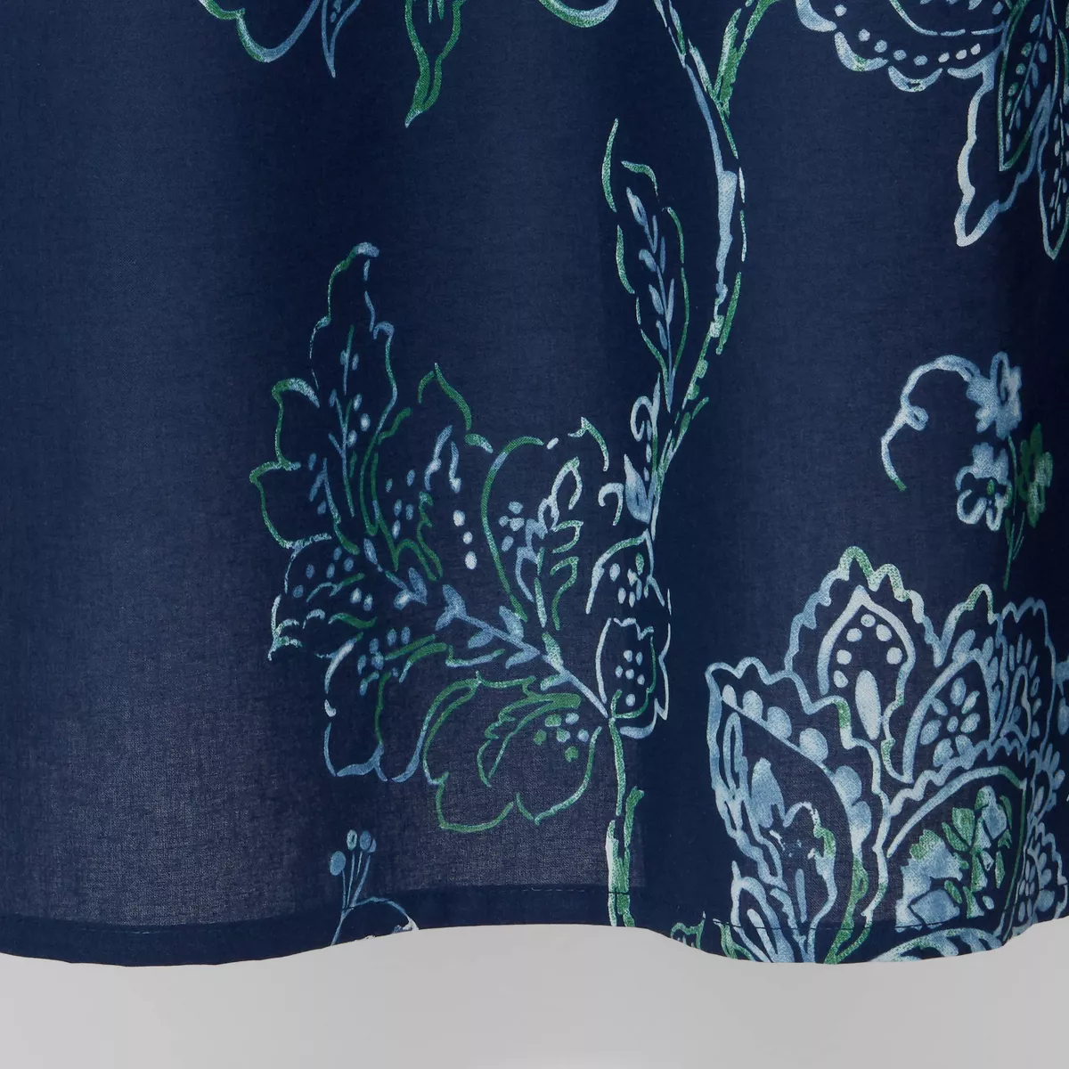 Placement Floral Shower Curtain Navy Blue - Threshold™