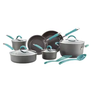Rachael Ray Cucina 12 piece Hard Anodized Cookware Set - Blue