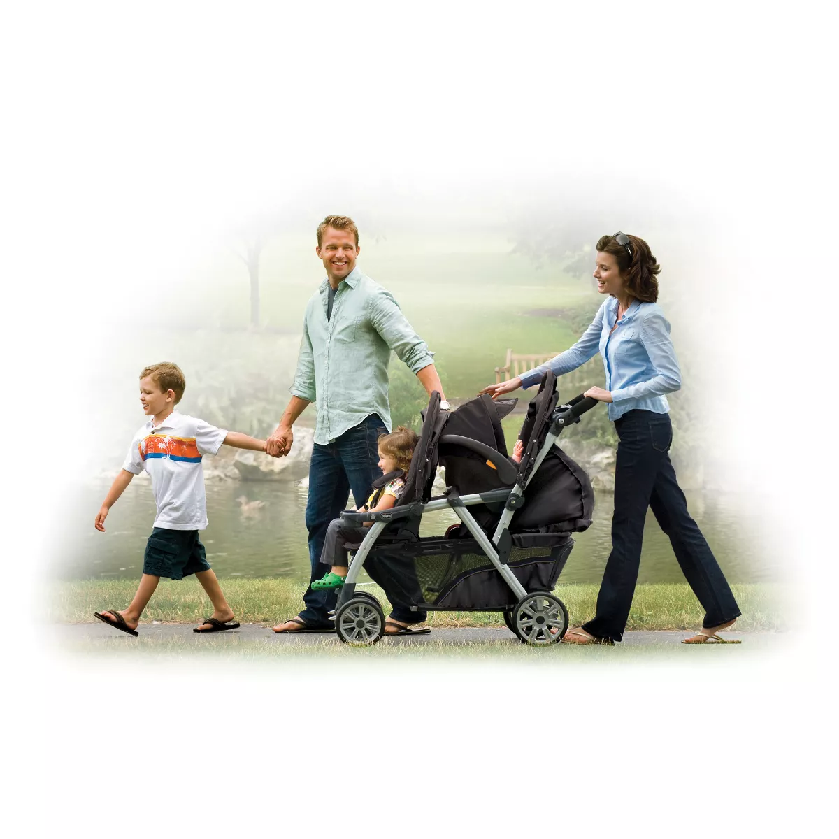 Chicco Cortina Together Double Stroller - Minerale