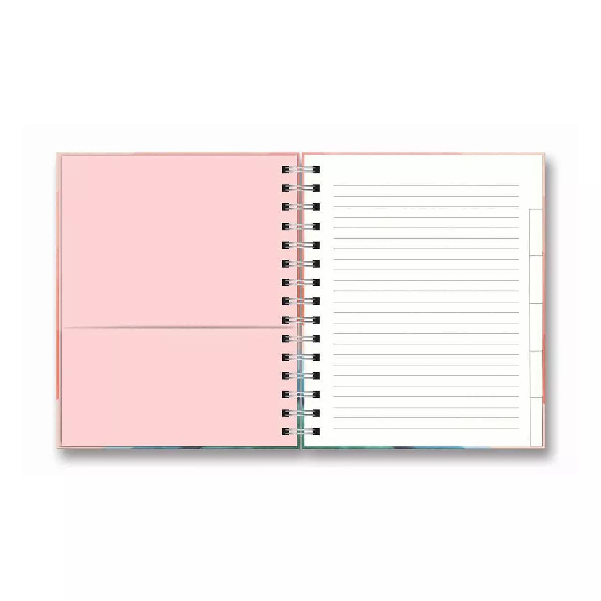 208 sheet 1 Subject Spiral Notebook Tabbed 8.25