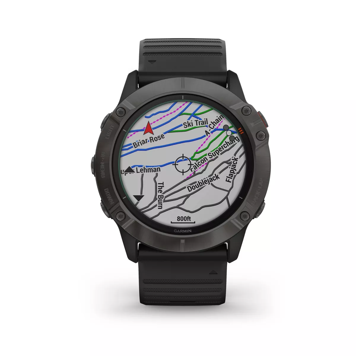 Garmin fenix 6X Pro Solar Titanium Carbon Gray - Black Band
