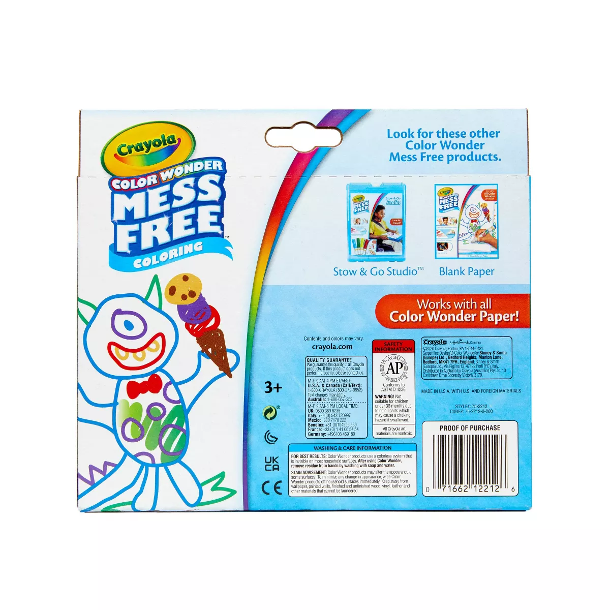 Crayola 12ct Color Wonder Classic Markers