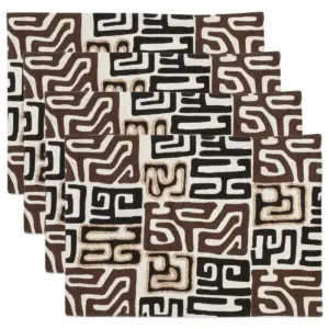 Saro Lifestyle Kuba Cloth Cotton Placemats (set of 4 pcs)