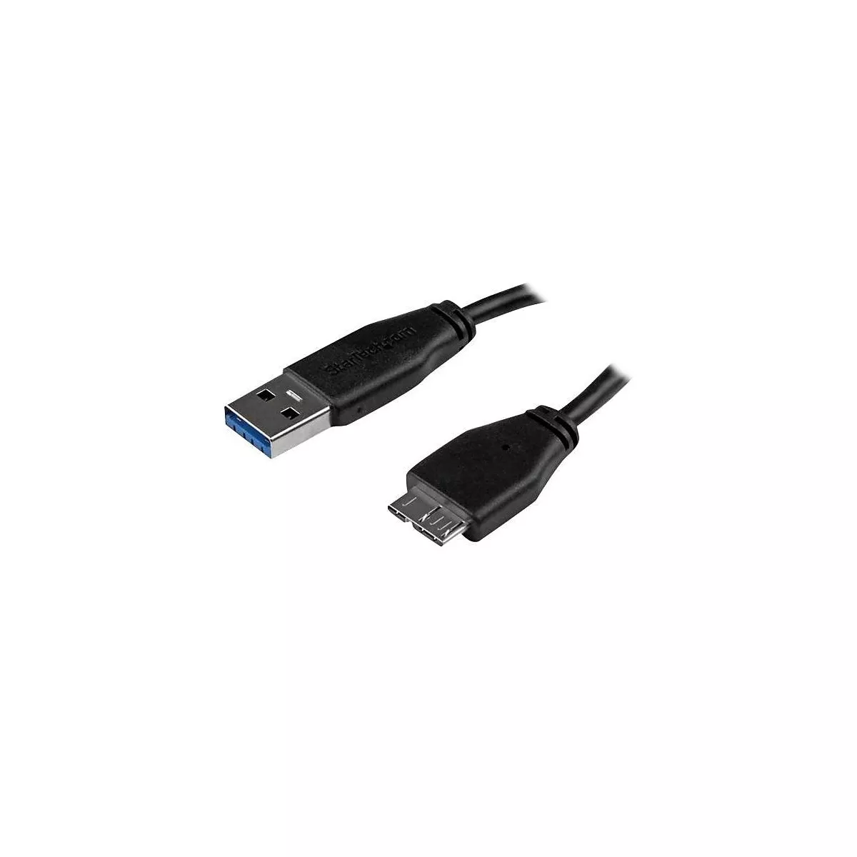 Avue StarTech Slim SuperSpeed 3' M/M USB 3.0 A To Micro B Cable, Black USB3AUB1MS