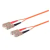 Monoprice OM1 Fiber Optic Cable - 1m (Meter) - SC/UPC-SC/UPC, Multi Mode, Duplex, 62.5/125 Type, 2.0mm, PVC