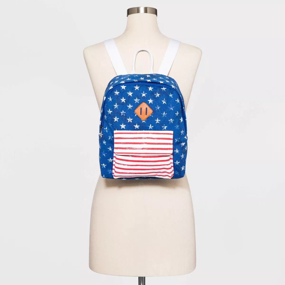 Mad Love Stars and Stripes Americana Mini Dome Backpack - Blue