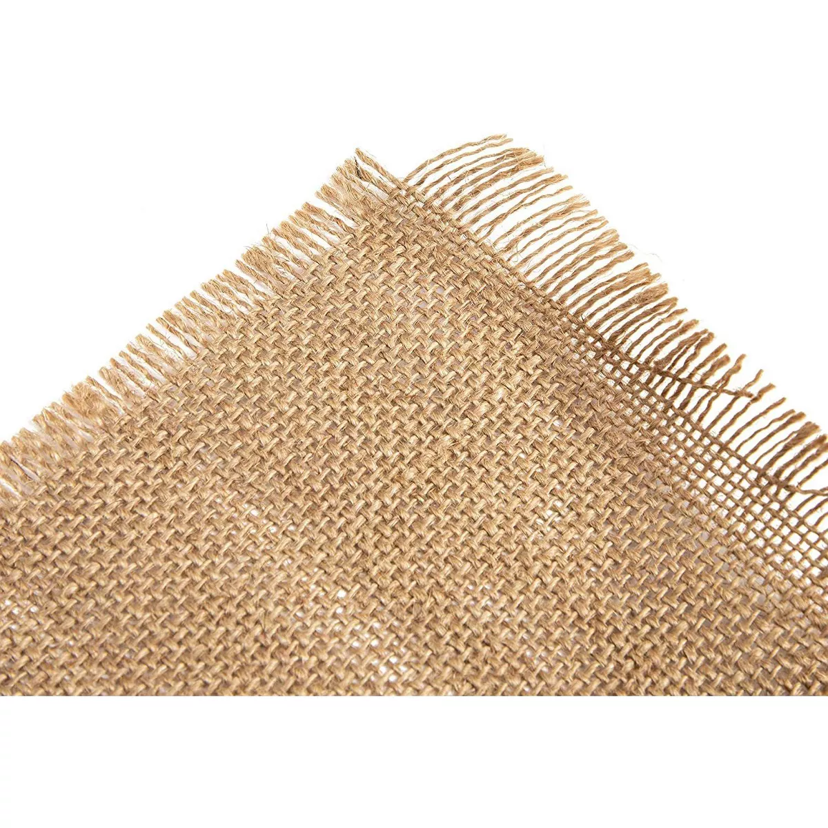 Brown Woven Burlap Table Placemats “Rise and Shine It's Coffee Time” Dining Table Mat for Kitchen Party Decor (17.7 x 13.8 in)