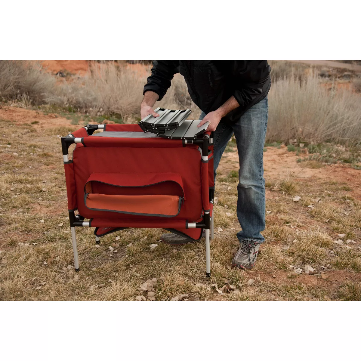 Camp Chef Mountain Series Sherpa Table & Organizer - Red