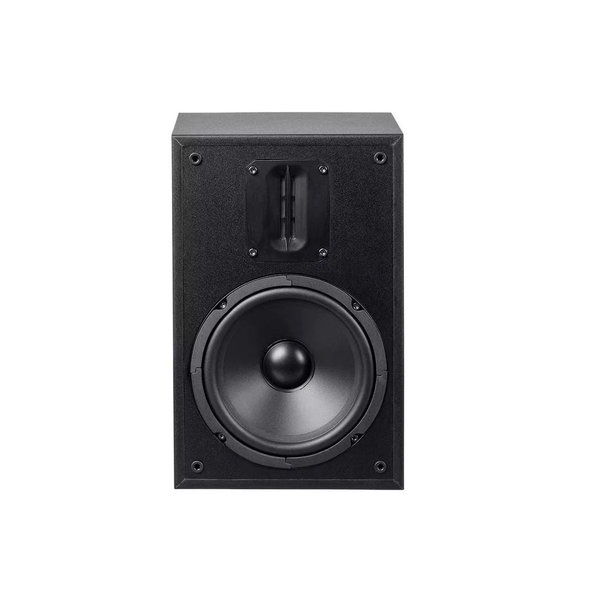 Monoprice 6.5in and Ribbon Tweeter 2-Way Bookshelf Speakers (Pair) Black