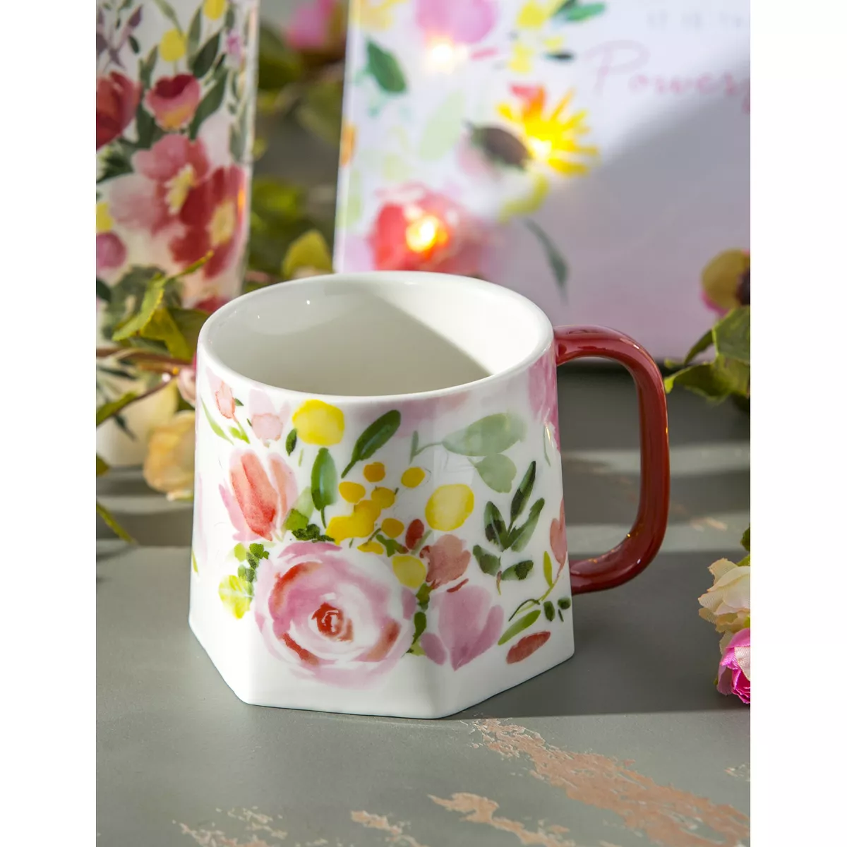 Evergreen Ceramic Cup 15oz Green Jasmine