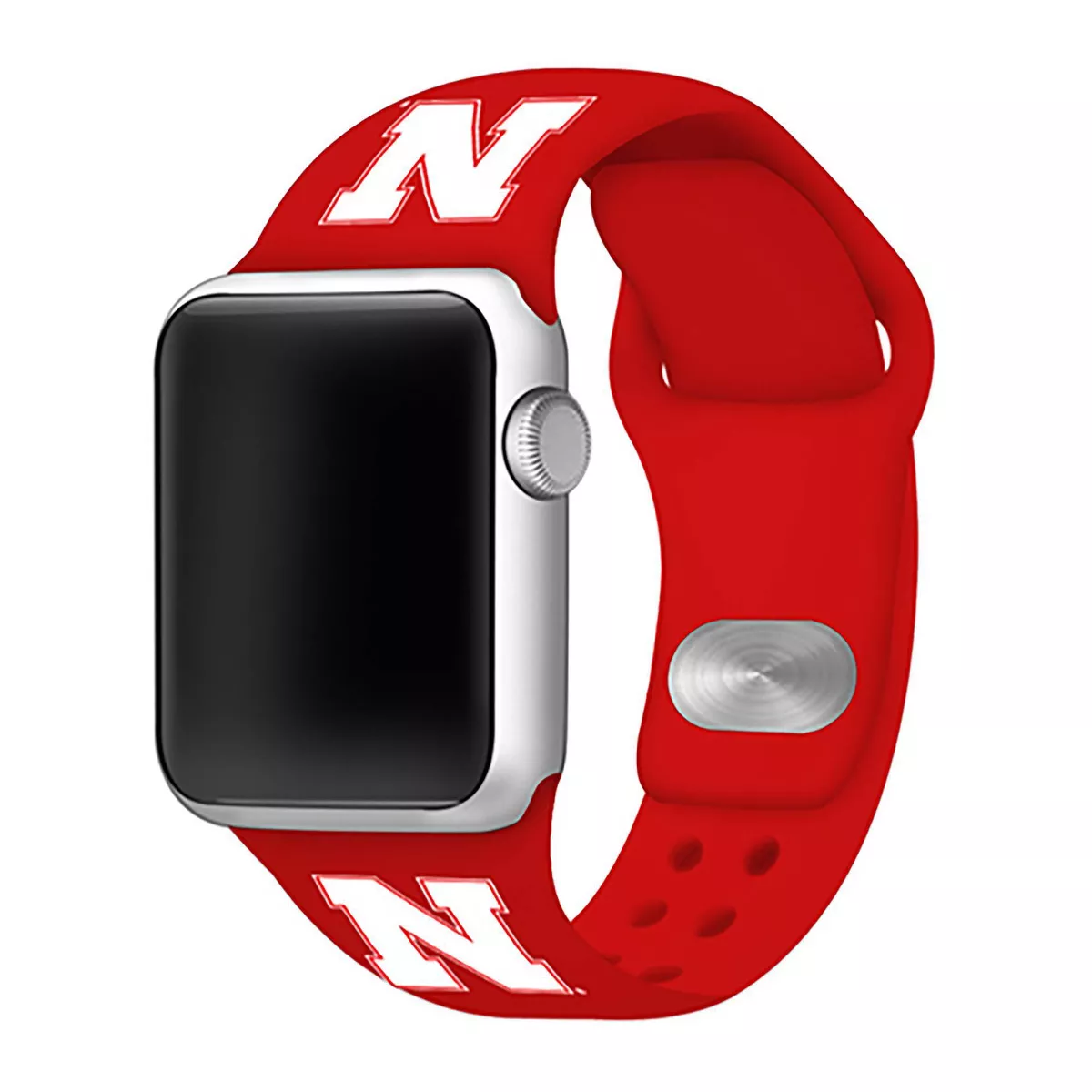 NCAA Nebraska Huskers Silicone Apple Watch Band 38mm - Red