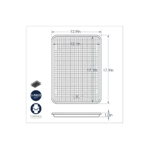 Nordic Ware Prism Half Sheet with Nonstick Grid