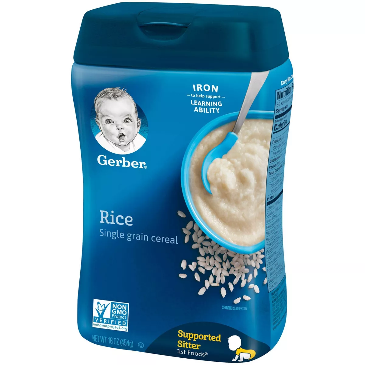 Gerber Single Grain Rice Baby Cereal - 16oz