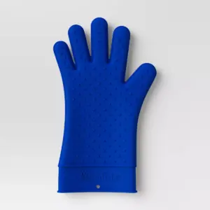 Silicone Grill Gloves Blue - Room Essentials™