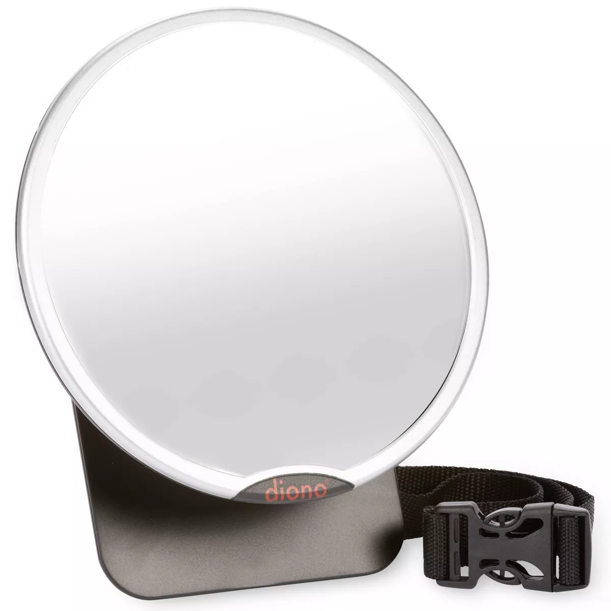 Diono Easy View Baby Car Mirror Adjustable Safety Car Seat Mirror for Rear Facing Infant Crash Tested - Silver