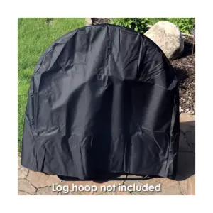 Sunnydaze Outdoor Weather-Resistant Durable Polyester with PVC Backing Firewood Log Hoop Cover - 48
