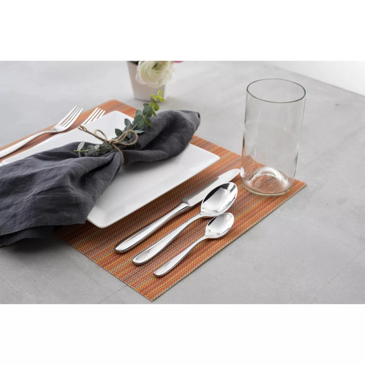 20pc Stainless Steel Grand City Silverware Set - Fortessa Tableware Solutions