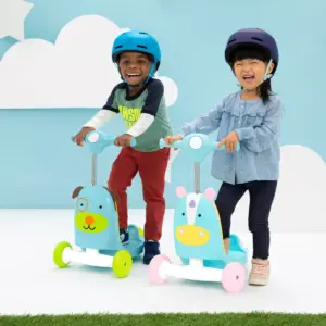 Skip Hop Kids' 3-in-1 Ride On Scooter and Wagon Toy - Unicorn