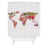 Bianca Green Its Your World Shower Curtain White - Deny Designs