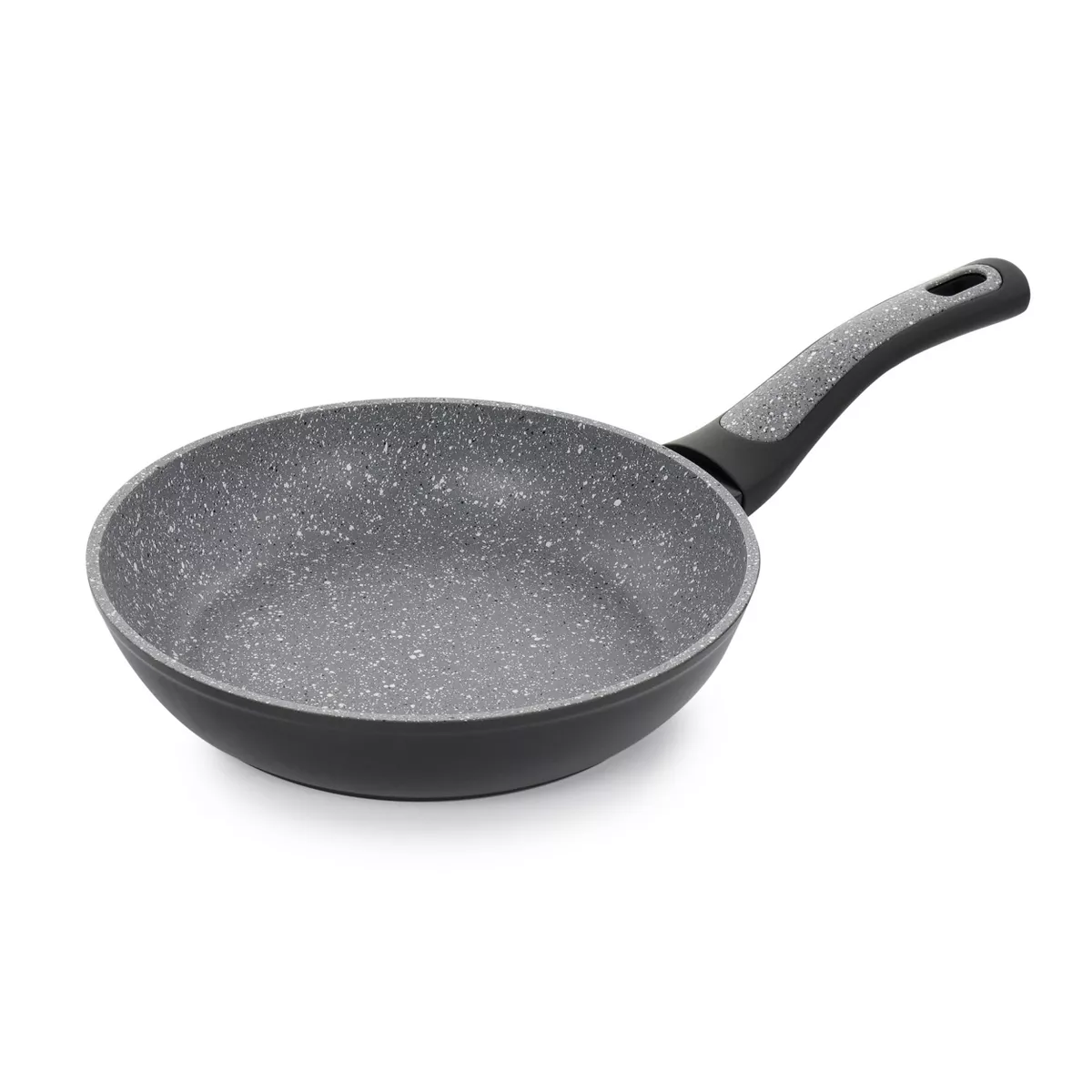 Oster 10 Piece Non-Stick Aluminum Cookware Set in Black and Grey Speckle