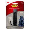 Command Large Sized Double Decorative Hook Black
