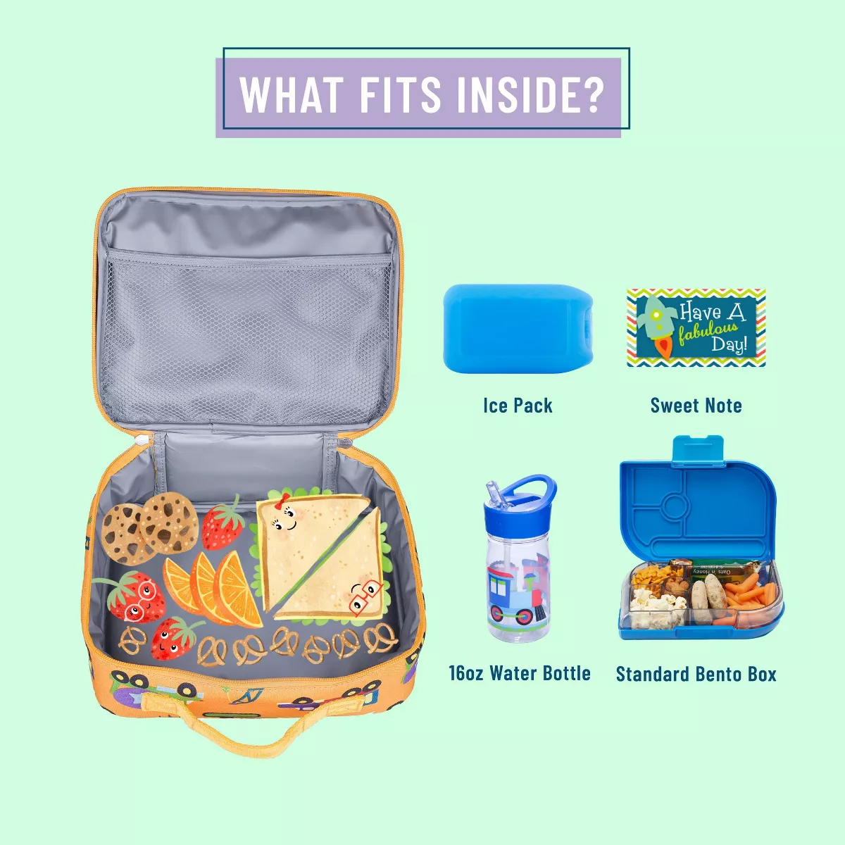 Wildkin Olive Kids' Under Construction Lunch Box